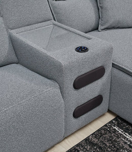 ModMax II Reclining Sectional with Chaise and Audio Console