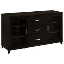 Load image into Gallery viewer, Lewes 2-door TV Stand with Adjustable Shelves Cappuccino image
