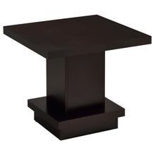 Load image into Gallery viewer, Reston Pedestal Square End Table Cappuccino image
