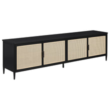 Load image into Gallery viewer, Amherst 4-door 78-inch Metal TV Stand Media Console Black
