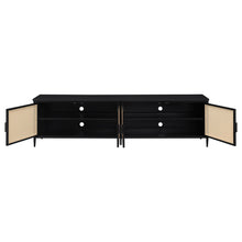 Load image into Gallery viewer, Amherst 4-door 78-inch Metal TV Stand Media Console Black
