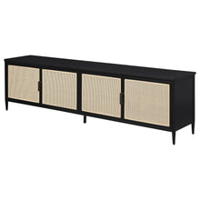 Load image into Gallery viewer, Amherst 4-door 78-inch Metal TV Stand Media Console Black
