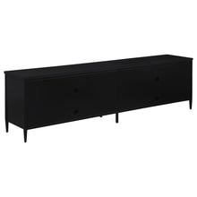 Load image into Gallery viewer, Amherst 4-door 78-inch Metal TV Stand Media Console Black
