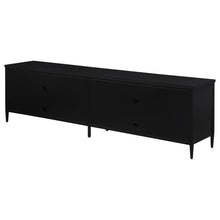 Load image into Gallery viewer, Amherst 4-door 78-inch Metal TV Stand Media Console Black
