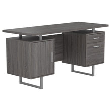 Load image into Gallery viewer, Lawtey Floating Top Office Desk Weathered Grey image
