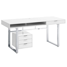 Load image into Gallery viewer, Whitman 4-drawer Writing Desk Glossy White image
