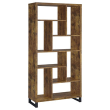 Load image into Gallery viewer, Delwin 10-shelf Bookcase Antique Nutmeg
