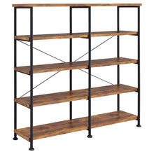 Load image into Gallery viewer, Analiese 4-shelf Open Bookcase Antique Nutmeg
