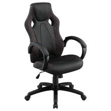 Load image into Gallery viewer, Carlos Arched Armrest Upholstered Office Chair Black image
