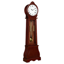 Load image into Gallery viewer, Narcissa Grandfather Clock with Chime Brown Red image
