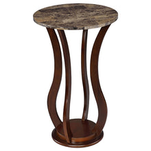 Load image into Gallery viewer, Elton Round Marble Top Accent Table Brown image
