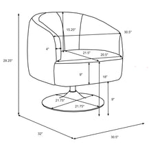 Load image into Gallery viewer, Dave Swivel Accent Chair
