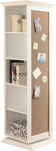 Load image into Gallery viewer, Robinsons Swivel Accent Cabinet with Cork Board White image
