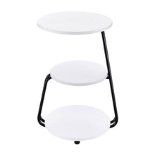 Load image into Gallery viewer, Hilly 3-tier Round Side Table White and Black
