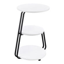 Load image into Gallery viewer, Hilly 3-tier Round Side Table White and Black

