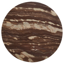 Load image into Gallery viewer, Latifa Round Accent Table with Marble Top Red and Black
