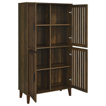 Load image into Gallery viewer, Elouise 4-door Engineered Wood Tall Accent Cabinet Dark Pine

