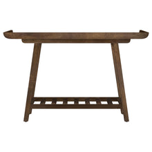 Load image into Gallery viewer, Ornelas 46-inch Console Table with Slatted Shelf Mango Brown
