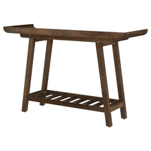 Load image into Gallery viewer, Ornelas 46-inch Console Table with Slatted Shelf Mango Brown
