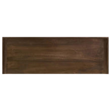 Load image into Gallery viewer, Ornelas 46-inch Console Table with Slatted Shelf Mango Brown
