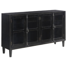 Load image into Gallery viewer, Sylvia 4-door Accent Cabinet Black image
