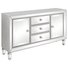 Load image into Gallery viewer, Leticia 3-drawer Accent Cabinet Silver image
