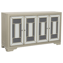 Load image into Gallery viewer, Toula 4-door Accent Cabinet Smoke and Champagne image
