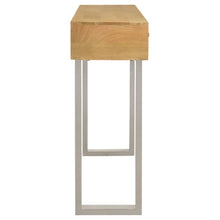 Load image into Gallery viewer, Draco Console Table with Hand Carved Drawers Natural
