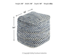 Load image into Gallery viewer, Chevron Pouf
