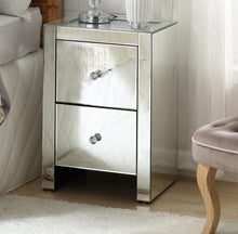 Load image into Gallery viewer, Noralie Mirrored &amp; Faux Diamonds Accent Table
