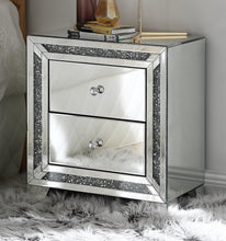 Load image into Gallery viewer, Noralie Mirrored &amp; Faux Diamonds Accent Table
