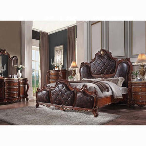Picardy PU & Cherry Oak Eastern King Bed image