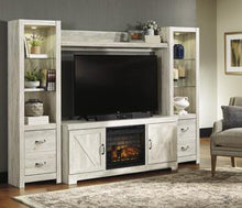 Load image into Gallery viewer, Bellaby 4-Piece Entertainment Center with Electric Fireplace
