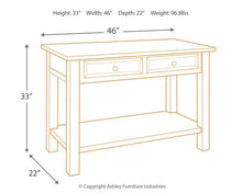 Load image into Gallery viewer, Tyler Creek Sofa/Console Table
