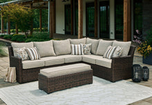 Load image into Gallery viewer, Brook Ranch Outdoor Sofa Sectional/Bench with Cushion (Set of 3)
