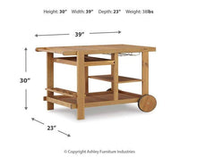 Load image into Gallery viewer, Kailani Serving Cart
