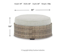 Load image into Gallery viewer, Calworth Outdoor Ottoman with Cushion
