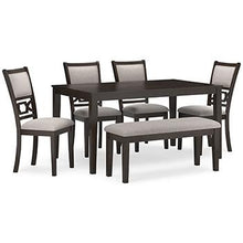 Load image into Gallery viewer, Langwest Dining Table and 4 Chairs and Bench (Set of 6)
