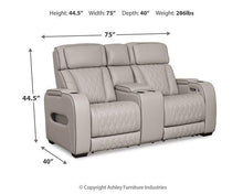 Load image into Gallery viewer, Boyington Power Reclining Loveseat with Console
