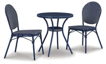 Load image into Gallery viewer, Odyssey Blue Outdoor Table and Chairs (Set of 3) image
