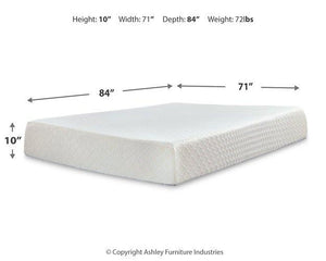 10 Inch Chime Memory Foam Mattress Set