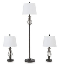 Load image into Gallery viewer, Brycestone Floor Lamp with 2 Table Lamps
