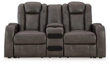 Load image into Gallery viewer, Fyne-Dyme Power Reclining Loveseat with Console
