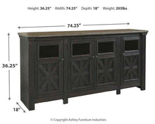 Load image into Gallery viewer, Tyler Creek 74&quot; TV Stand
