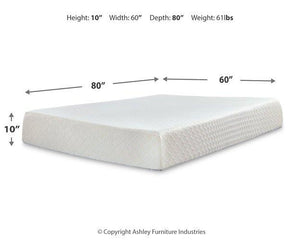 10 Inch Chime Memory Foam Mattress Set