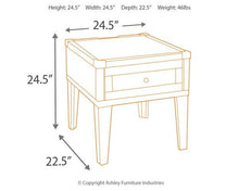 Load image into Gallery viewer, Todoe End Table with USB Ports &amp; Outlets
