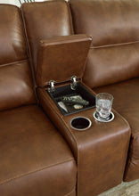 Load image into Gallery viewer, Francesca Power Reclining Loveseat with Console
