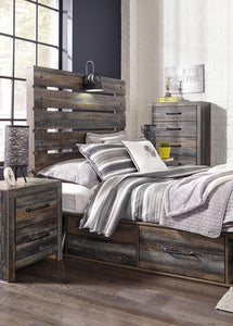 Drystan Bed with 4 Storage Drawers