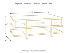 Load image into Gallery viewer, Stanah Coffee Table with Lift Top
