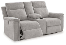 Load image into Gallery viewer, Barnsana Power Reclining Loveseat with Console
